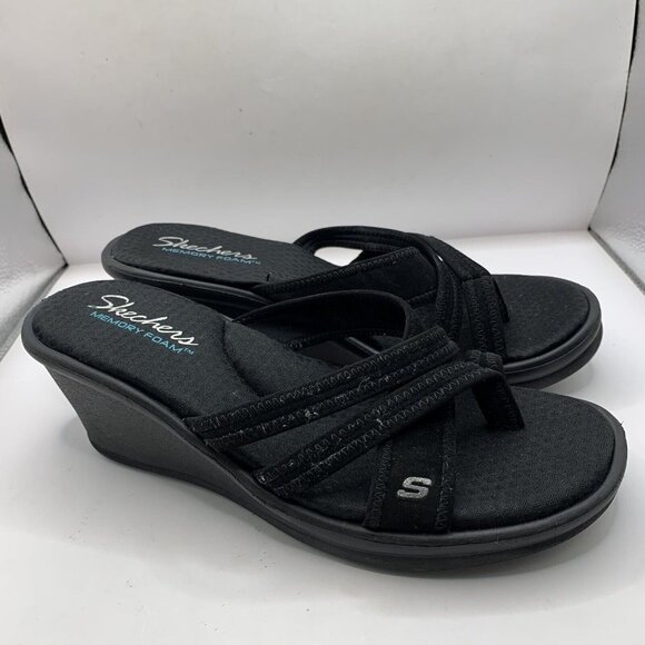 Skechers Shoes - Skechers Women’s Rumblers Young at Heart Sandals Y2K 90’s Foam Black Size 9